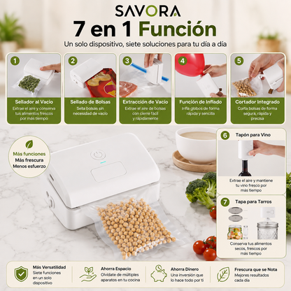 Sellador al Vacío Automático 7 en 1